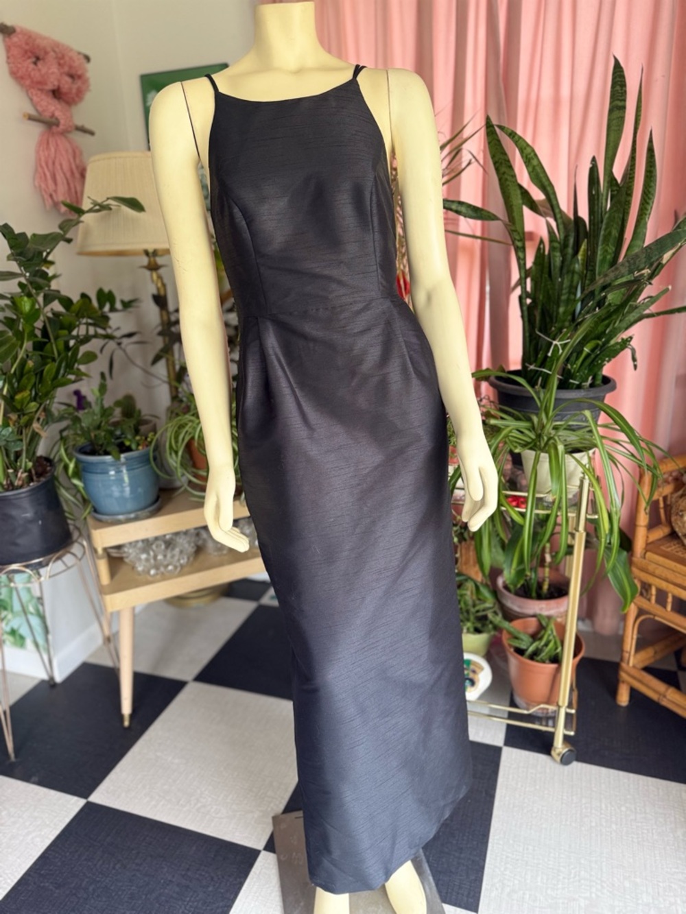 Lula Kate Charleston Black Halter Cocktail Gown – Size 2